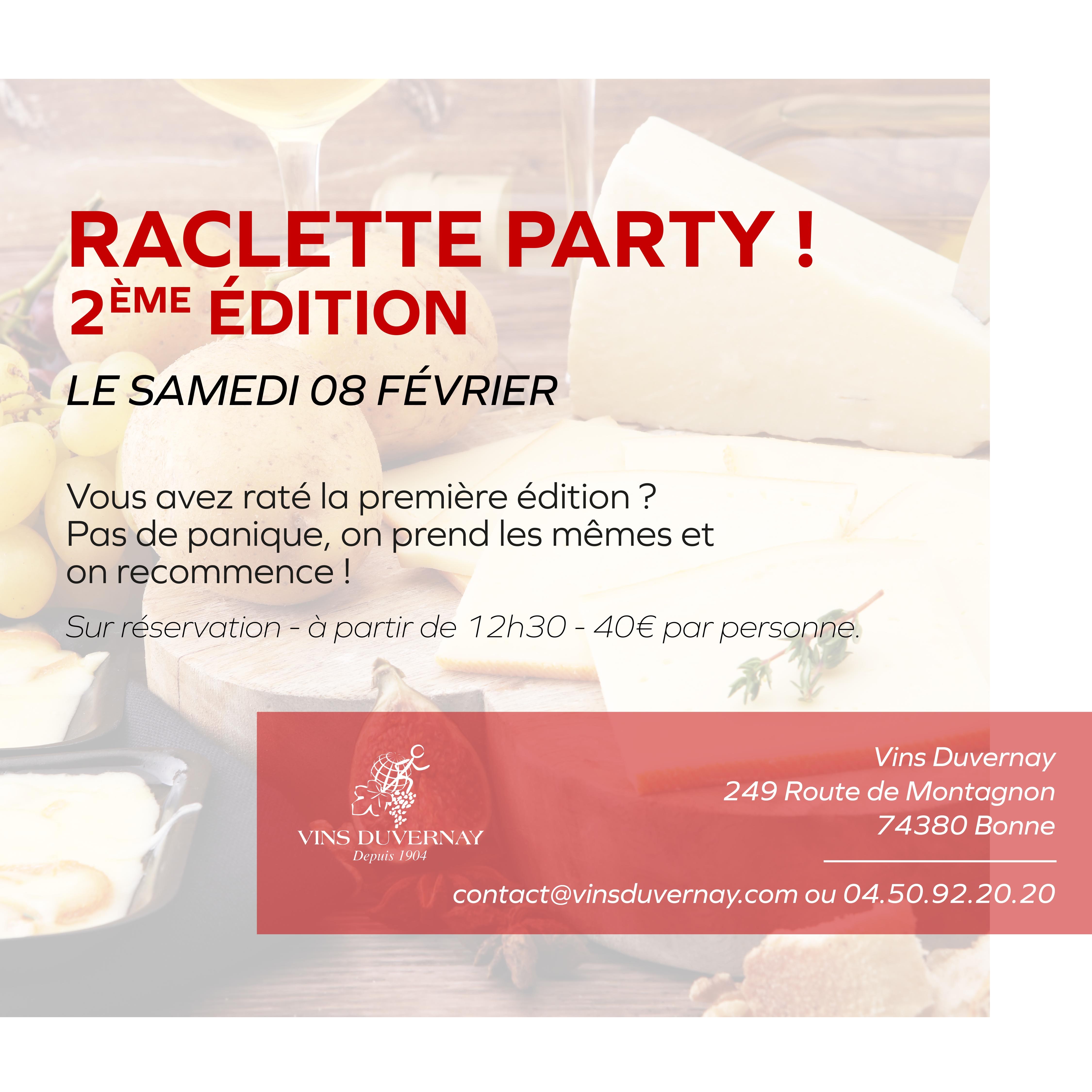 Raclette Party - Samedi 8 février - 12hh30